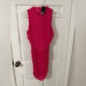 Size L Privy Vibrant Pink Sleeveless Homecoming Dress NWT